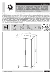 ML MEBLE BAHA 01 Instrucción De Montaje