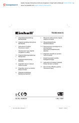 EINHELL TE-BS 8540 E Manual De Instrucciones Original