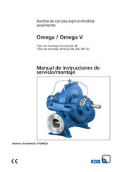 KSB Omega Manual De Instrucciones De Servicio/Montaje