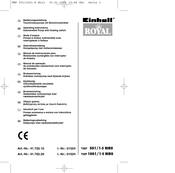 Einhell Royal TMP 1001/1-S NIRO Manual De Instrucciones