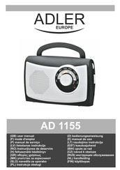 Adler europe AD 1155 Manual De Uso