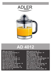 Adler europe AD 4012 Manual De Uso