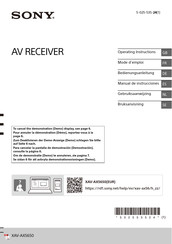 Sony XAV-AX5650 Manual De Instrucciones