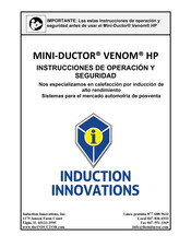 Induction Innovations MINI-DUCTOR VENOM HP Instrucciones De Operación Y Seguridad