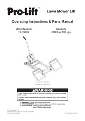 Pro-Lift PL5300Q Manual De Piezas E Instrucciones De Funcionamiento