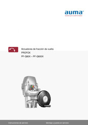 AUMA PROFOX PF-Q80(X) Manual De Instrucciones