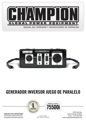 Champion Power Equipment 75500i Manual Del Operador Y Instrucciones De Operación