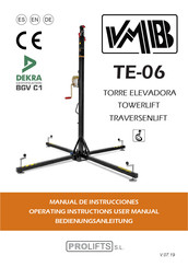 PRO LIFTS VMB TE-06 Manual De Instrucciones