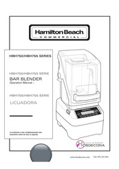 Hamilton Beach Commercial HBH750 Serie Manual De Operación