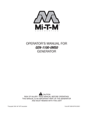 Mi-T-M GEN-1100-0MS0 Manual Del Operador