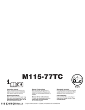 castorama M115-77TC Manual De Instrucciones