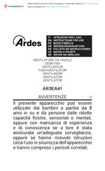 ARDES AR5EA41 Folleto De Instrucciones