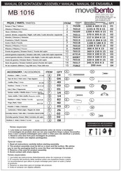 Movelbento MB 1016 Instrucciones De Montaje