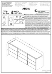 Forma Ideale ALICIA UP 00879 Instrucciones De Montaje