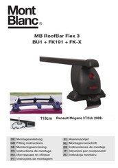 Mont Blanc MB RoofBar Flex 3 BU1 Instrucciones De Montaje