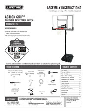 Lifetime ACTION GRIP 90176 Instrucciones De Montaje