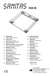 Beurer SANITAS SGS 06 Manual De Instrucciones