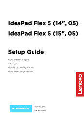 Lenovo IdeaPad Flex 5 15 Guía De Configuración