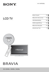 Sony Bravia KDL-40HX85 Serie Manual De Instrucciones