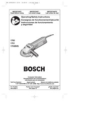 Bosch 1703EVS Instrucciones De Funcionamiento