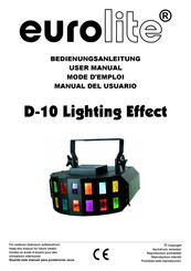 EuroLite D-10 Lighting Effect Manual Del Usuario