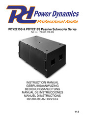 Power Dynamics PDY2215S Manual De Instrucciones