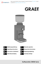 Graef CM501 Manual De Instrucciones