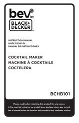 Black and Decker bev BCHB101 Manual De Instrucciones