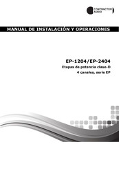 Contractor Audio EP-1204 Manual De Instalación Y Operaciones