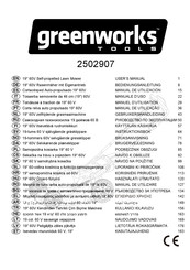 GreenWorks Tools 2502907 Manual De Utilización