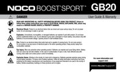 NOCO BOOST SPORT GB20 Guia Del Usuario