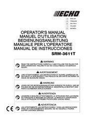 Echo SRM-3611T Manual De Instrucciones