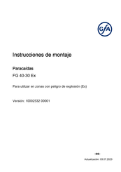 GFA ELEKTROMATEN FG 40-30 Ex Instrucciones De Montaje