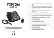 Topcom AXISS 830 Manual De Usuario