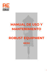 Re RE312 Manual De Uso Y Mantenimiento