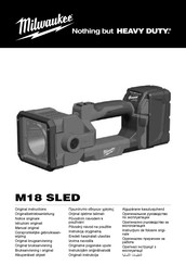 Milwaukee M18 SLED-0 Manual Original