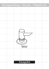 Hansgrohe 40418 Serie Instrucciones De Montaje