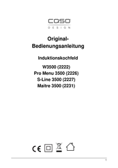 CASO DESIGN W3500 Manual Del Usuario
