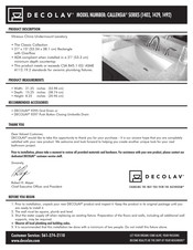 Decolav CALLENSIA 1492 Manual De Instrucciones