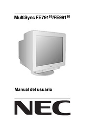 NEC MultiSync FE991SB Manual Del Usuario