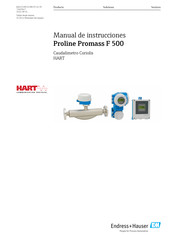 Endress+Hauser Proline Promass F 500 Manual De Instrucciones