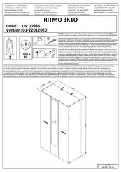 Forma Ideale RITMO 3K1O UP 00935 Instrucciones De Montaje