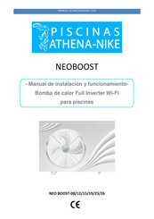 PISCINAS ATHENA-NIKE NEO BOOST 15 Manual De Instalación Y Funcionamiento