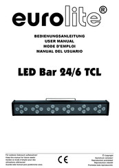 EuroLite LED Bar 24/6 TCL Manual Del Usuario