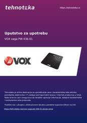 VOX electronics PW-436-02 Manual De Usuario