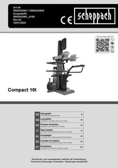 Scheppach Compact 10t Traduccion Del Manual De Instrucciones Originales