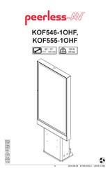peerless-AV KOF546-1OHF Instrucciones De Montaje