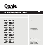 Terex GS-2046 Manual Del Operario