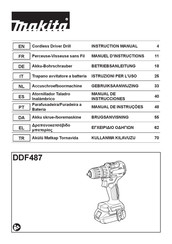 Makita DDF487RAJ Manual De Instrucciones