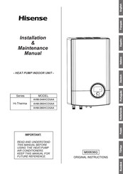 Hisense Hi-Therma Serie Manual De Instalación Y Mantenimiento